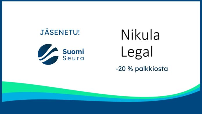 Jäsenetu: -20% Nikula Legal palkkiosta